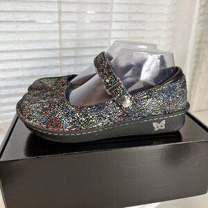 Alegria Belle Clogs Mary Jane Size 37 Cathedral‎ Multicolor Womens Comfort Shoes